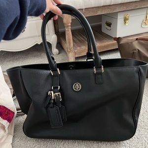Troy Burch black leather bag